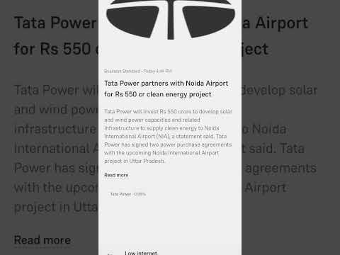 Tata Power partners with Noida Airport for 550 crore rupees clean energy project