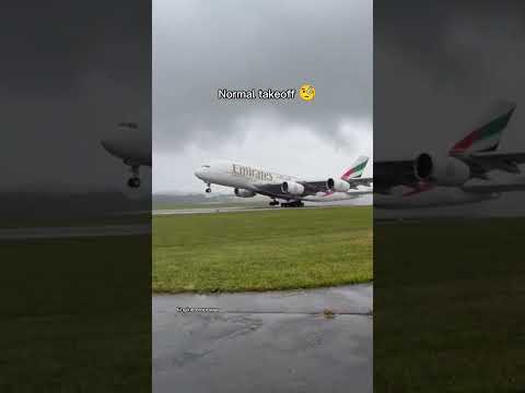A380 Normal vs Vertical takeoff 😱 INSANE ENGINE POWER #aviation #a380f 🔥
