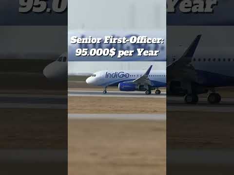 How much money pilots make✈️: IndiGo edition 🇮🇳 #aviation #indigo #salary #money #short