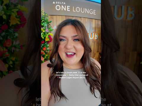 let’s take a sneak peek 👀 at the ✨brand new✨ @Delta One Lounge at 📍Boston Logan Airport (BOS)